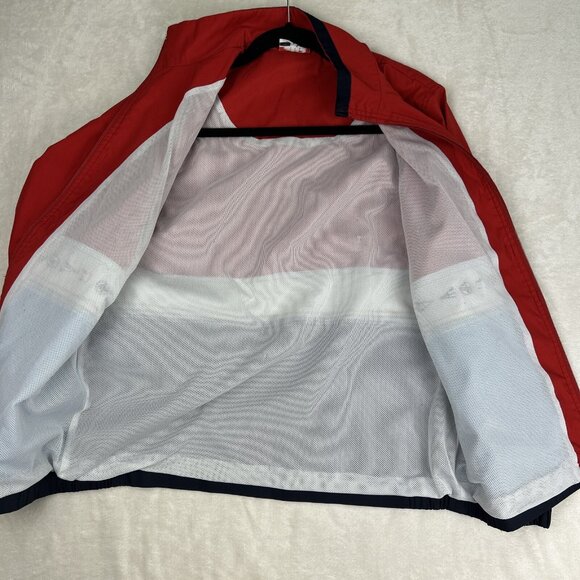 Alia Sport VTG Y2K Windbreaker Colorblock Women’s L Embroidered Nautical Mesh - Picture 8 of 8